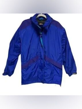 REI Gor-Tex Women's Royals Blue and Aqua Winter Jacket Coat 90s